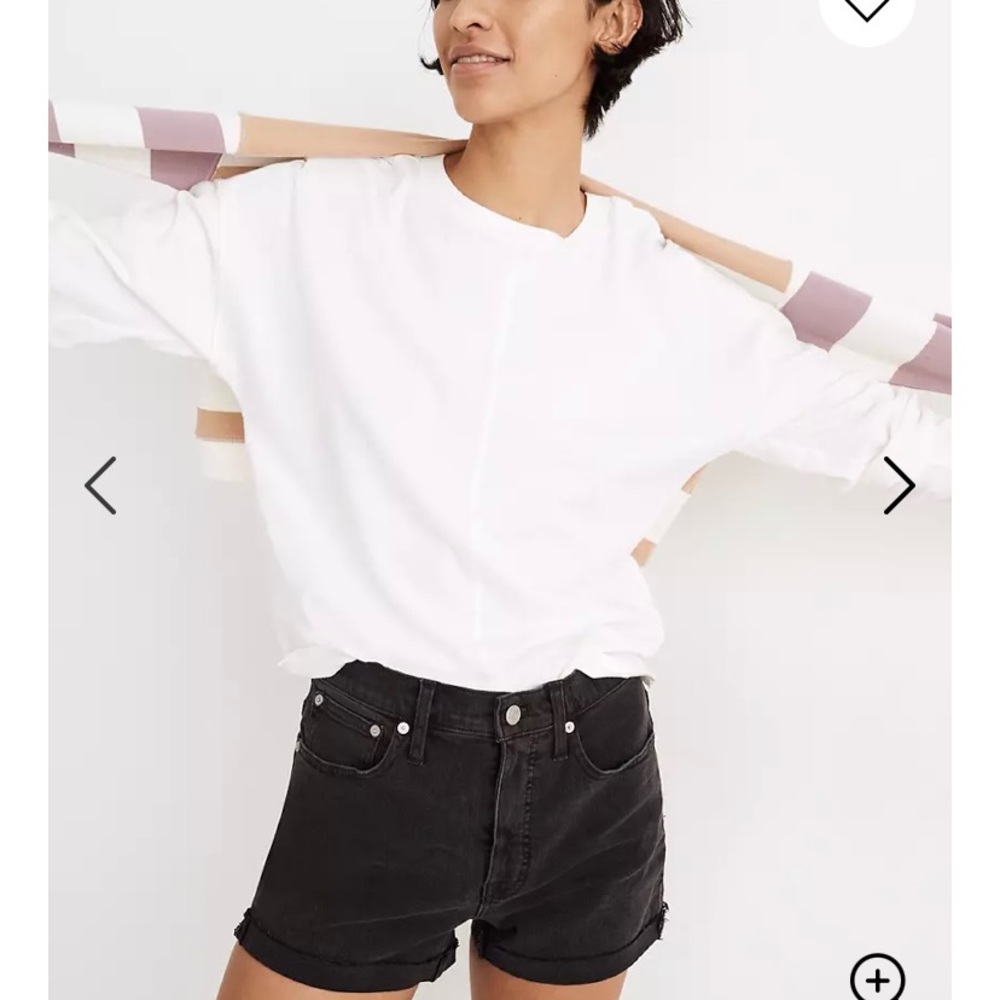 Madewell high-rise Denim shorts lunar wash